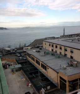 Elliott Bay from Lowell's top floor. All this and coffee too.