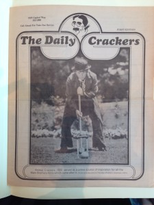 The Daily Crackers menu (Olympia), courtesy The Seattle Public Library