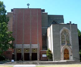 St. Mark's Episcopal Cathedral, Seattle. Entrance to Thomsen Chapel on right.